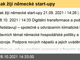 Jak žijí německé start-upy