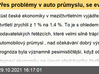 Přes problémy v auto průmyslu, se evropské ekonomice dařilo  