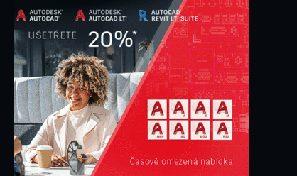 Jak ušetřit 20% na AutoCADu   a Revitu LT