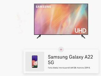 Samsung 50'' 4K LED TV + Samsung Galaxy A22 5G - nová dvojička v Telekome