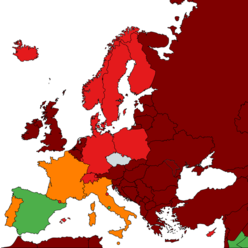 Seznam zemí nebo jejich částí s nízkým, středním, vysokým a velmi vysokým rizikem výskytu onemocnění covid-19, s účinností od 15. 11. 2021 - Ochranné opatření MZDR 20599/2020-129/MIN/KAN MZDRX01I7NSR