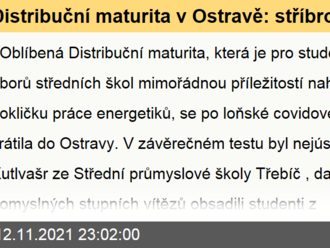 Distribuční maturita v Ostravě: stříbro a bronz pro studenty z regionu