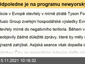 Odpoledne je na programu newyorský výrobní index - Ekonomický kalendář