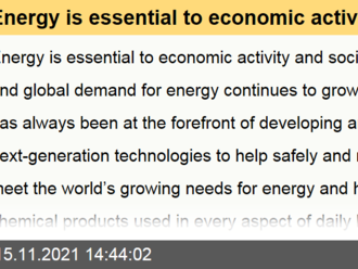 Energy is essential to economic activity and societal progress