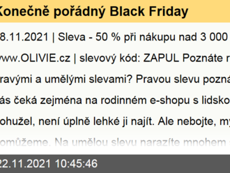 Konečně pořádný Black Friday