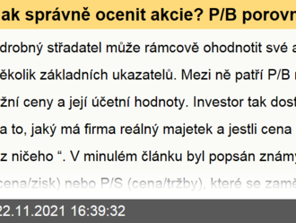 Jak správně ocenit akcie? P/B porovnává reálný majetek firmy, čímž doplňuje známé P/E