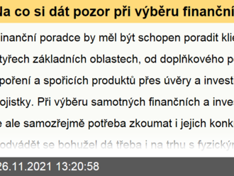 Na co si dát pozor při výběru finančního poradce  ?