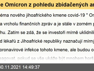 Je Omicron z pohledu zbídačených amerických očí produktem zájmu?