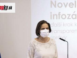 Novela infozákona je ďalší krok k transparentnosti verejnej správy, tvrdí Kolíková