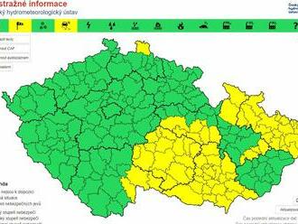 Počasí: Souhrnná zpráva k výstrahám ČHMÚ silný vítr a ledovka