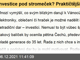 Investice pod stromeček? Praktičtější, než obálka s hotovostí