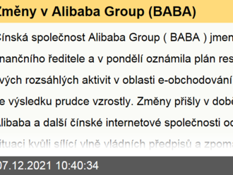 Změny v Alibaba Group  