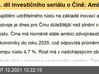 3. díl investičního seriálu o Číně: Ambice největší rozvíjející se ekonomiky