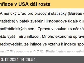 Inflace v USA dál roste