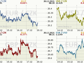 Koruna minulý týden posilovala