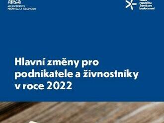 Co se změní pro podnikatele od ledna? Jaké hlavní změny čekají podnikatele a živnostníky v roce 2022? Najdete ve stručném přehledu.