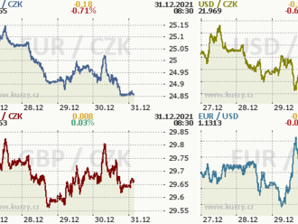 Koruna končí rok v býčí náladě