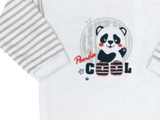 Bavlnená dojčenská košieľka New Baby Panda pre bábätká.