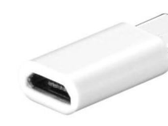 Adaptér USB Type-C do micro USB v bielej farbe. Doprava zdarma.