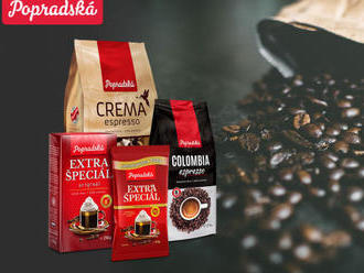 Popradská káva pre pravých kávičkárov - mletá a zrnková 100% arabica overenej kvality.