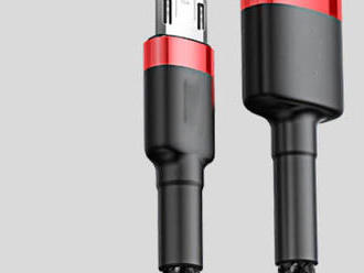 Dátový a nabíjací Micro USB kábel s textilným povrchom 2 m