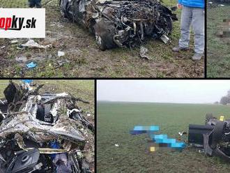 Tragická nehoda pri Nových Zámkoch: FOTO Traja mŕtvi! Auto bolo úplne zdemolované