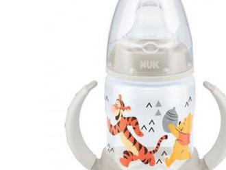 Dojčenská fľaša na učenie NUK 150 ml Disney Medvedík Pu-Tiger - béžová.