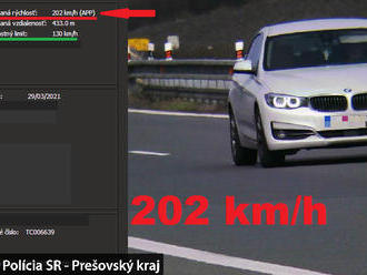 Namerali vodiča, ktorý prekročil povolenú rýchlosť o 72 km/h