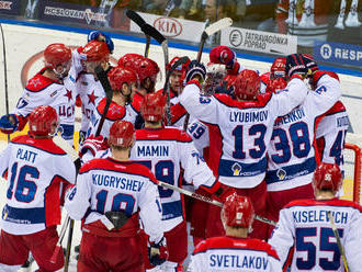 V play off KHL skončila polovica Slovákov, Bakošov gól Spartaku nepomohol