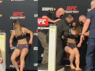 VIDEO: Bojovníčka odpadla na vážení pred turnajom UFC Vegas 22