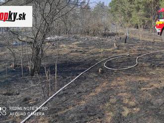 FOTO Veľký požiar pri obci Mužla: Horí lesný porast, zasahujú desiatky hasičov