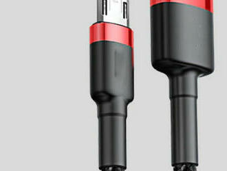 Dátový a nabíjací Micro USB kábel s textilným povrchom 2 m.