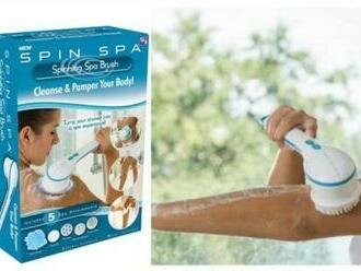 Spinning Spa Brush - elektrická masážna kefa s piatimi vymeniteľnými hlavicami.