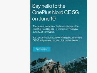 OnePlus Nord CE 5G bude mať premiéru 10. júna