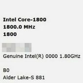 Objevil se Core-1800, 16jádrový Alder Lake-S s taktem až 4,6 GHz