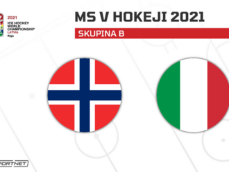 Nórsko - Taliansko: ONLINE z MS v hokeji 2021