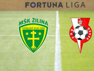 Žilina - Sereď, ONLINE z Fortuna ligy  