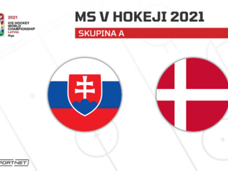 Slovensko - Dánsko: ONLINE z MS v hokeji 2021, dôležitý zápas pre oba tímy