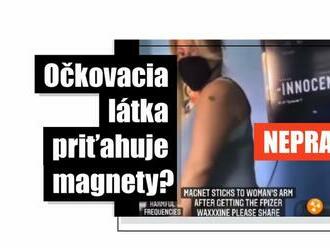 Hoax: Vakcíny proti covidu nespôsobujú, že miesto vpichu priťahuje magnet