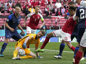 Vyšťavení Dáni nestačili na Fínov, Lukaku poslal odkaz Eriksenovi