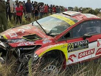 Rychlý konec na Safari rallye. Prokop havaroval a ze soutěže odstoupil