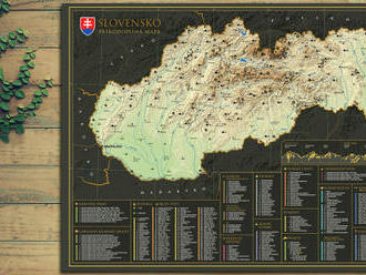 Stieracia mapa Slovenska - prírodopisná - vyrazte na expedíciu po našej malej krásnej vlasti!