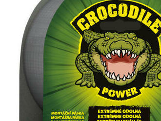 Pattex Crocodile lepiaca páska - strieborná - 20 m