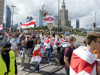 Bielorusi vo Varšave protestovali proti politickým represiám vo svojej vlasti