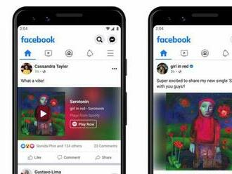 Hudbu zo Spotify je možné spustiť aj na Facebooku cez zabudovaný prehrávač