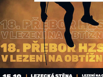 Přebor HZS ČR v lezení na obtížnost proběhne v půlce října v Praze