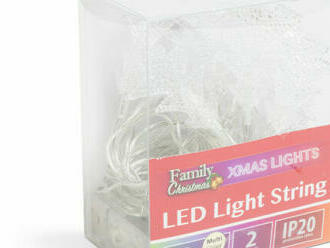 LED svetelná reťaz - farebné stromy - 20 LED - 2,3 m - 3 x AA