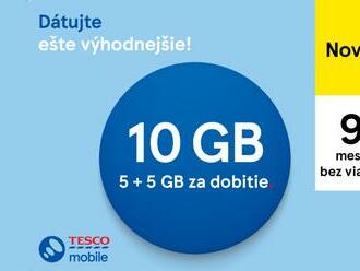 Tesco mobile: 10 GB dát za 9 eur mesačne a nová dátová karta v ponuke