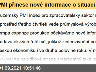 PMI přinese nové informace o situaci na nabídkové straně, ADP vhled do US trhu práce