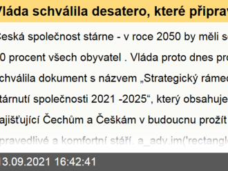 Vláda schválila desatero, které připraví Česko na stárnutí